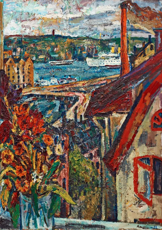 Albin Amelin, "Utsikt ifrån ateljén".