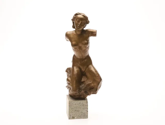 AXEL WALLENBERG. SKULPTUR, brons, signerad.