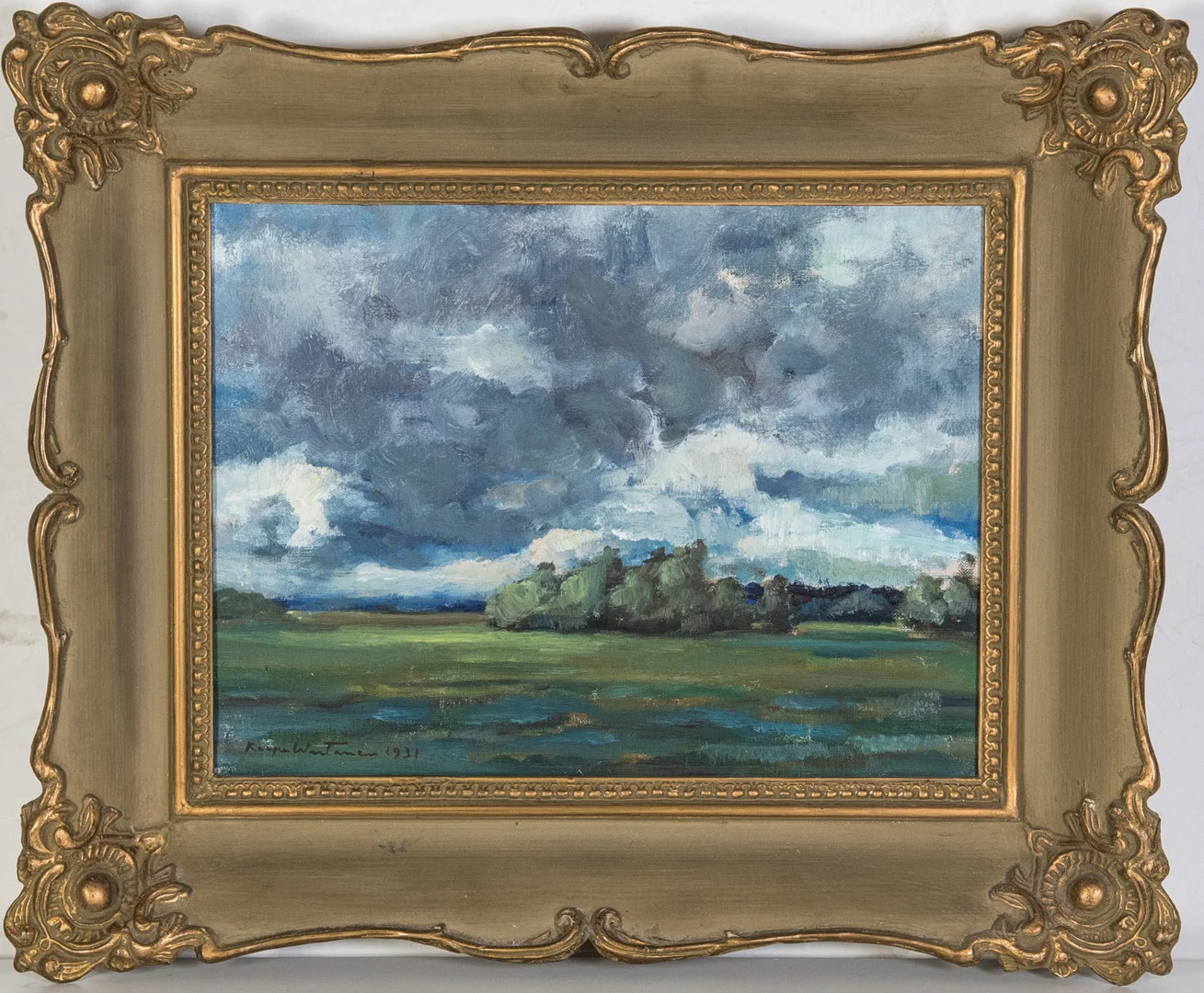 KAAPO WIRTANEN (1886-1959) efter stormen, signerad samt daterad 1931, olja på duk. — Paintings — Stockholms Auktionsverk Helsinki