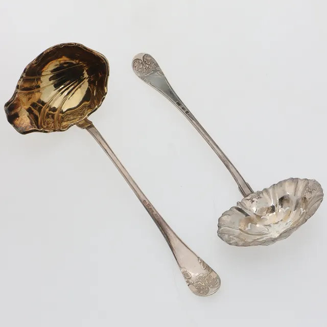 STRÖSKED & SÅSSLEV, 2 delar, silver, Gammal fransk, WS, 1868.