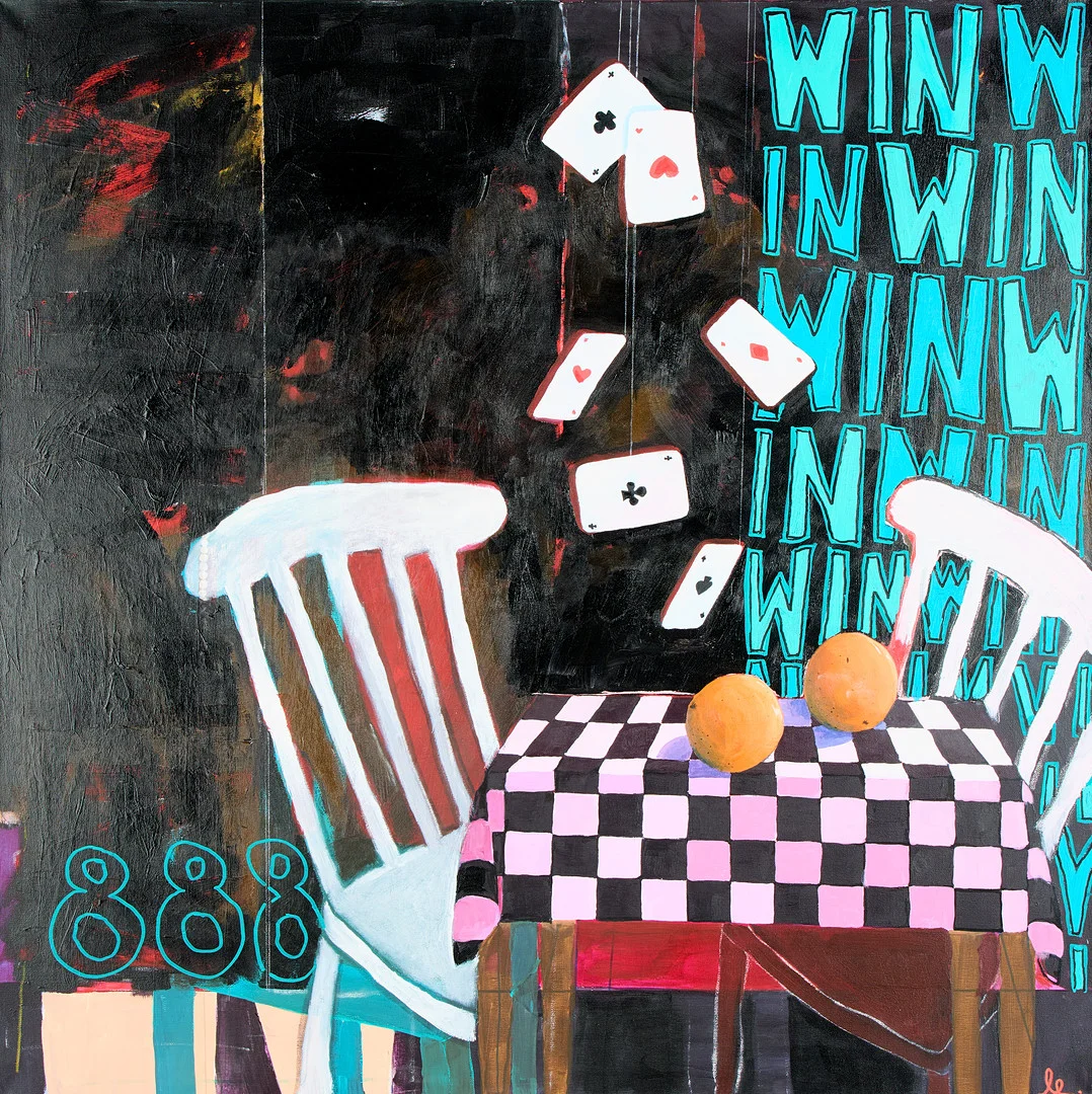 LOTTA ENBRAND (1972-). "Insatsen". — Paintings — Uppsala Auktionskammare