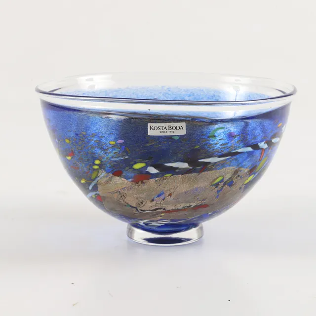 BERTIL VALLIEN. Skål, glas, "Satellite", Kosta Boda.