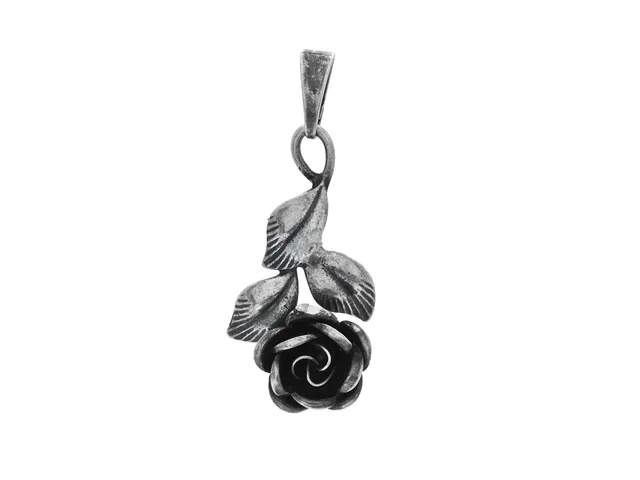 HÄNGE, sterlingsilver, ros, höjd 3,7 cm, vikt 3,0 g.