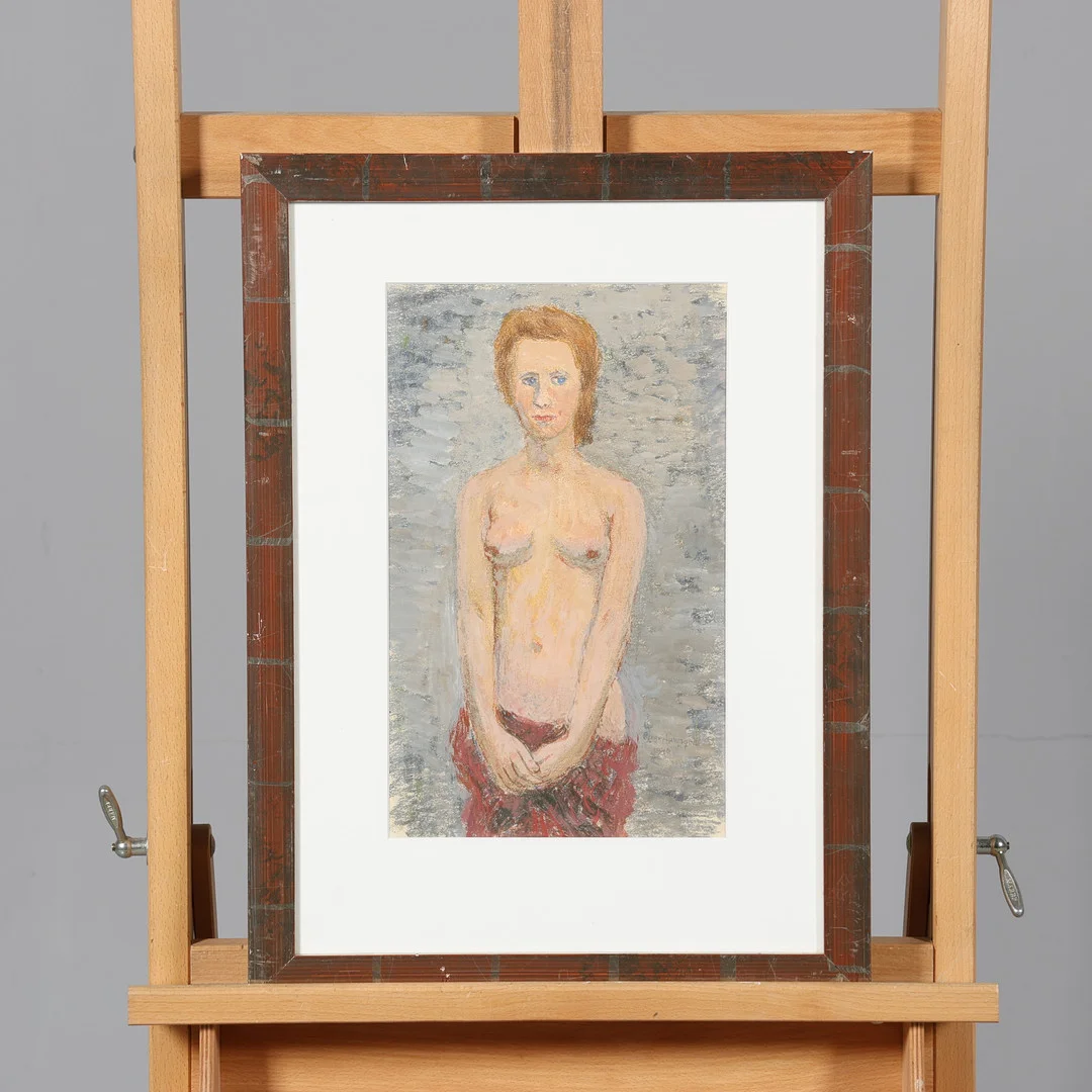BIRGER LJUNGQUIST. BLANDTEKNIK, porträtt, signerad samt daterad 1940. — Paintings — Borås Auktionshall
