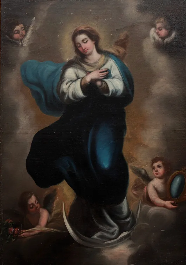 SPANISH SCHOOL, 18TH CENTURY. AFTER BARTOLOMÉ ESTEBAN MURILLO. Immaculate.