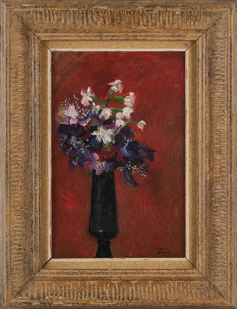 BETH ZEEH. Blomsterstilleben. — Paintings — Stockholms Auktionsverk Magasin 5