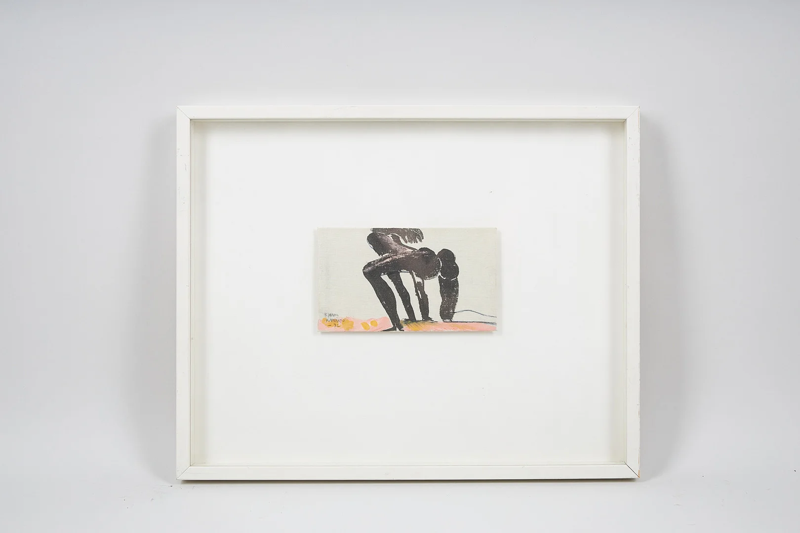 KIMMO KAIVANTO. Figur, signerad samt daterad -92, akryl på duk. — Paintings — Stockholms Auktionsverk Helsinki
