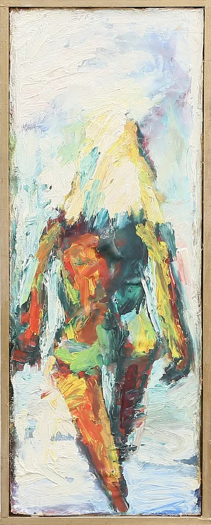 LASSE GÖRANSSON. OLJA på pannå, signerad, 1900-tal.