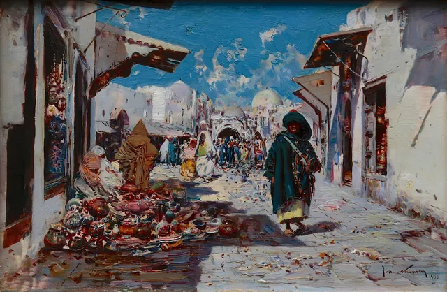 JOSÉ NAVARRO. Moroccan street.
