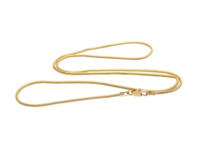 HALSKEDJA, 18K guld, ormlänk, längd 46 cm, vikt 9 g.