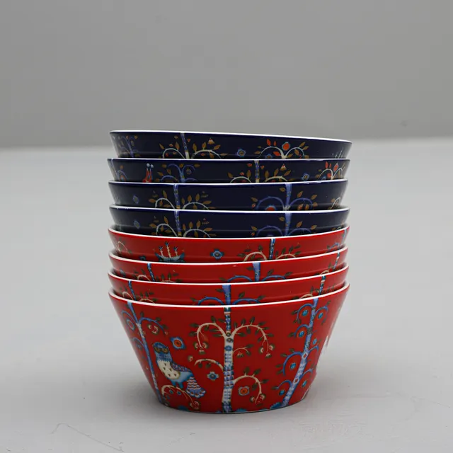 KLAUS HAAPANIEMI. Servisdelar, 8 st, "Taika", porslin, Iittala, Finland.