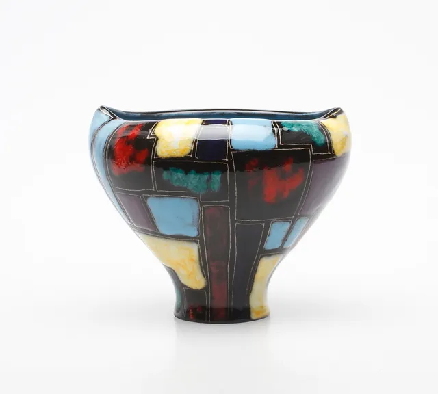 VAS, keramik, Lu Klopfer, för Johann Lipp, Mering, 1950-tal.