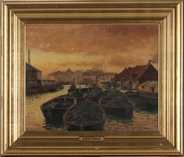 Holger Lübbers. Motif from Copenhagen Harbor.
