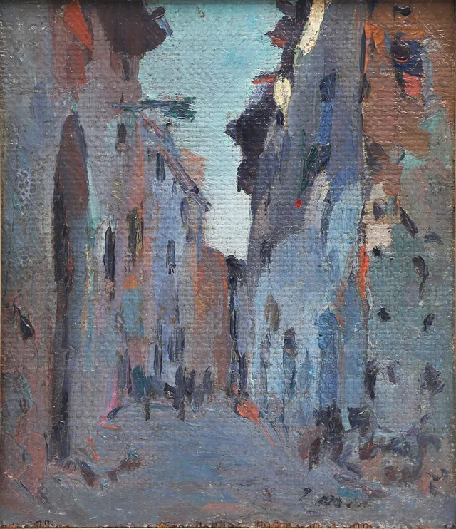 JOAQUIM MIR TRINXET. Street of a willage.