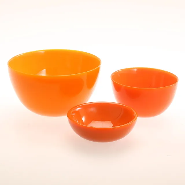 SVEN PALMQVIST. Skålar, 3 stycken, "Colora", Orrefors.