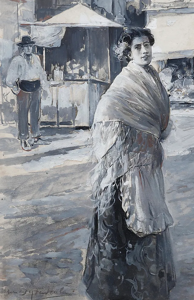 ARCADI MAS I FONDEVILA. "Avanzó la muchacha 'carrer' adelante".