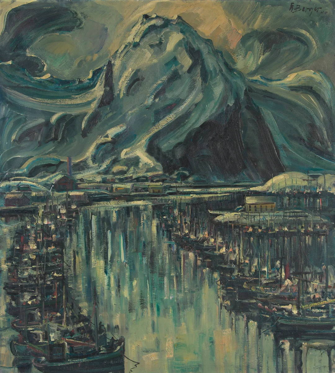Berger, Einar — Svolværgeita, 1944 — Kunst/Maleri — Blomqvist