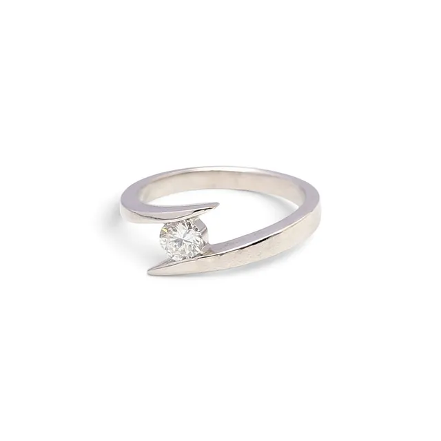Solitaire ring.
