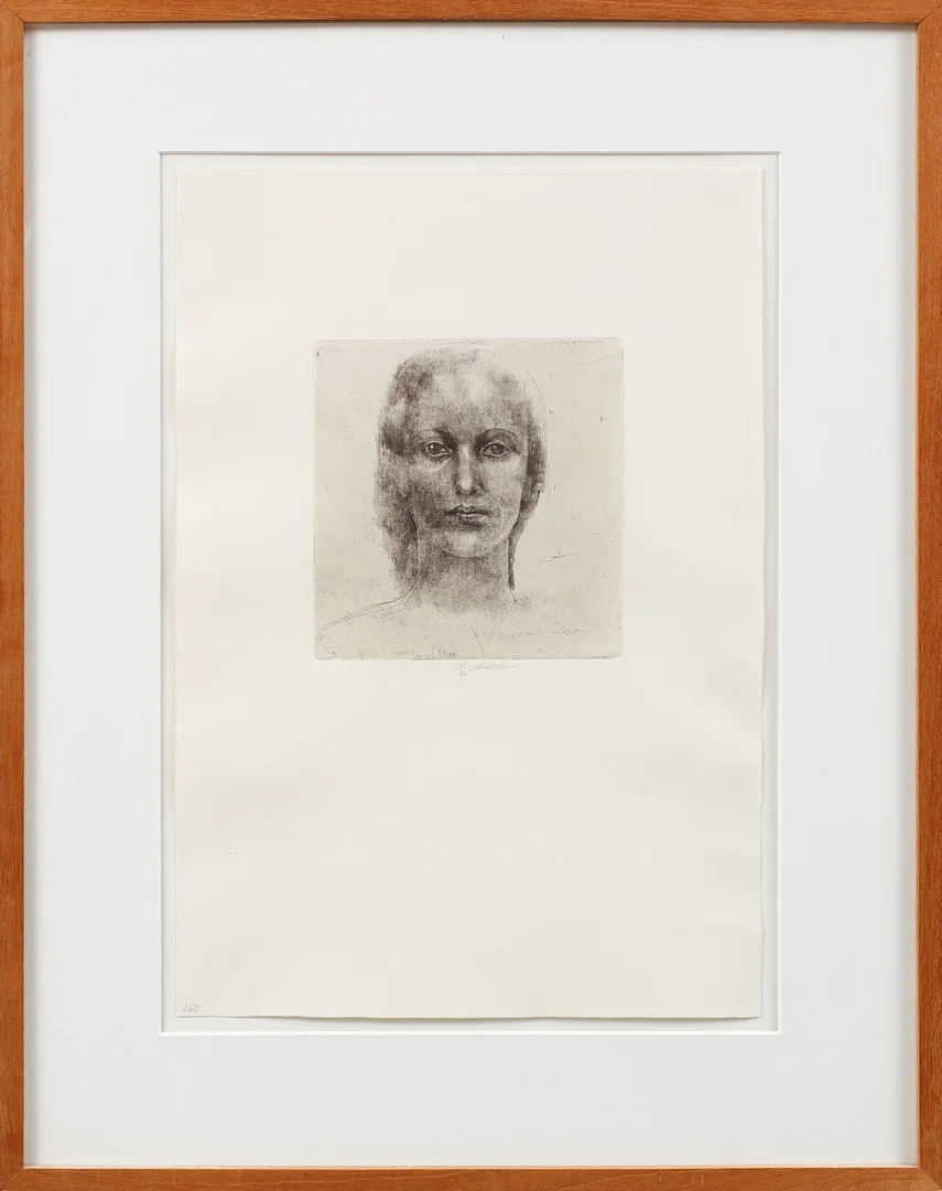 JIRI ANDERLE. Porträtt, etsning, signerad och numrerad 45/70. — Engravings & Prints — Göteborgs Auktionsverk