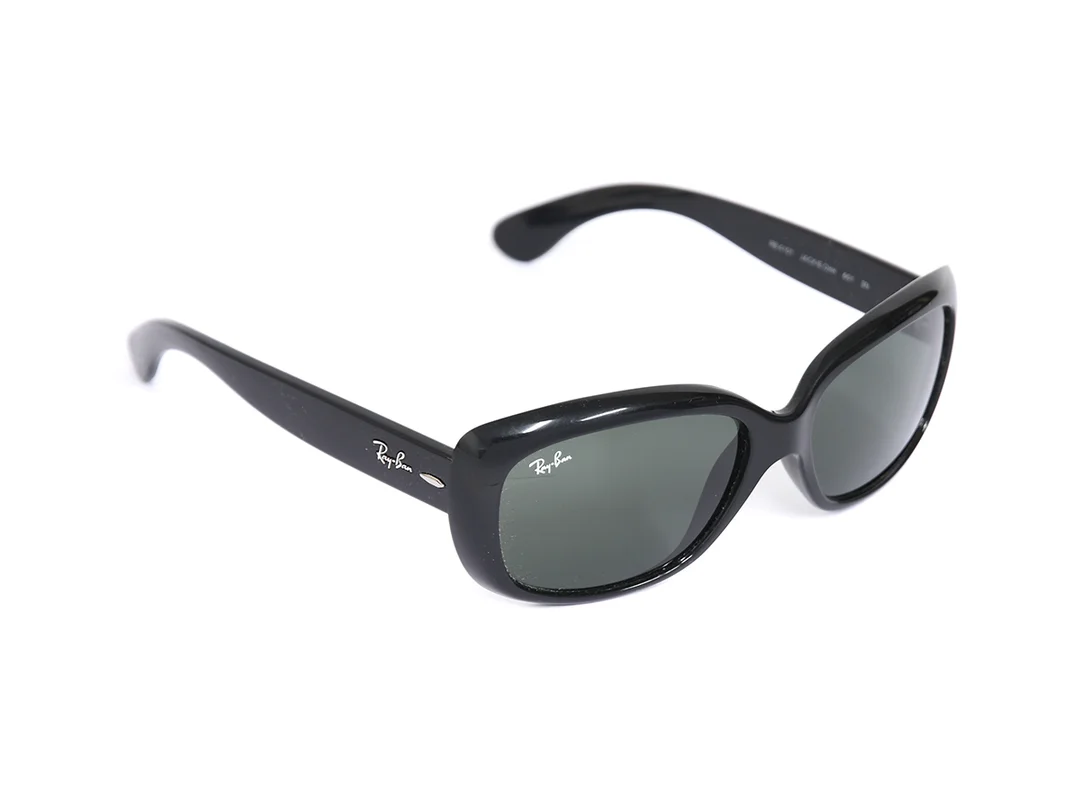 SOLGLASÖGON, RAY-BAN, Jackie Ohh, RB 4101, 601, svarta bågar, svarta glas, etui. — Accessoarer/Solglasögon — Kaplans