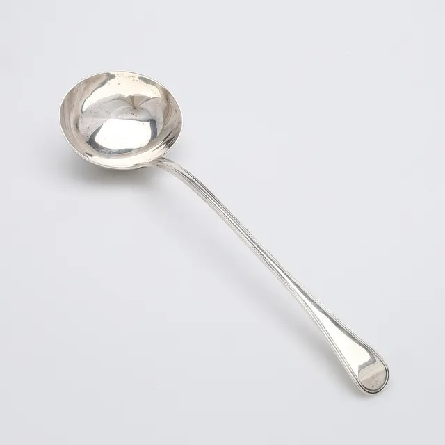 SOPPSLEV, SILVER, LONDON, 1853-54, VIKT 279 GRAM.