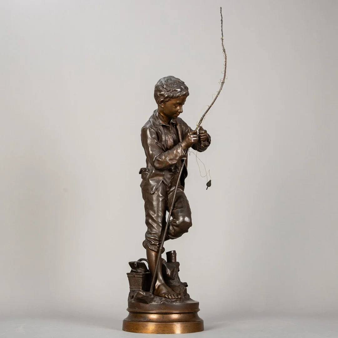 EUGENE D'ASTANIÈRES (1841-1917). Le jeune Pecheur. — Sculptures & Bronzes — Stockholms Auktionsverk Hamburg