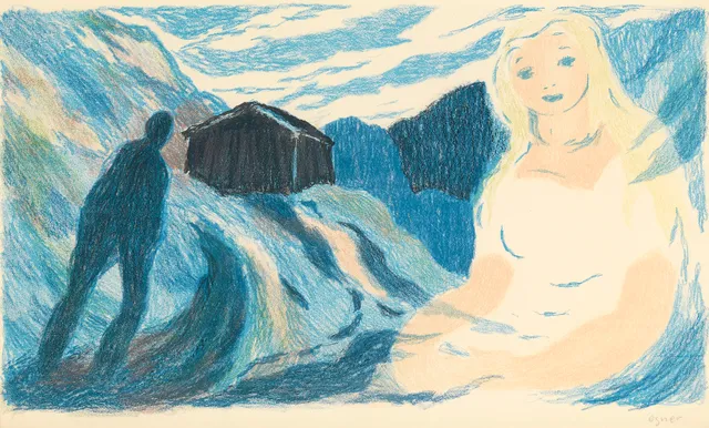 Egner, Thorbjørn — "Gertrud minnes den lyse sommernatten i utslåtten" 1944/1946