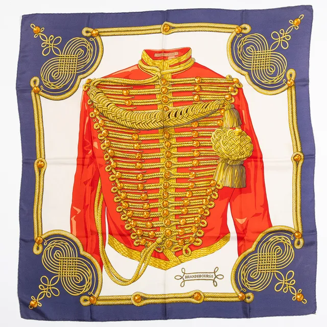 HERMÈS, scarf, "Brandebourgs", design Caty Latham 1972, vintage 1970-tal.