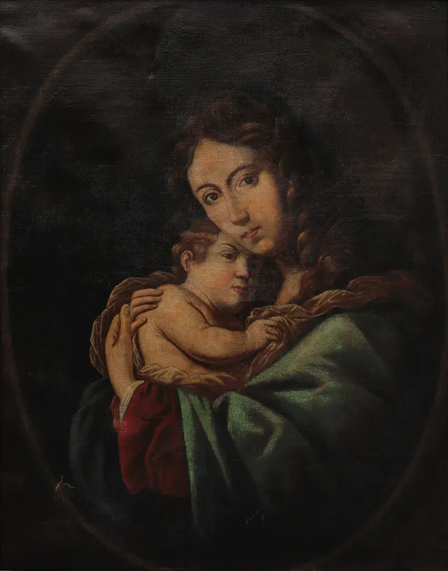 SPANISH SCHOOL, 17TH CENTURY. Madonna of Bethlehem.
