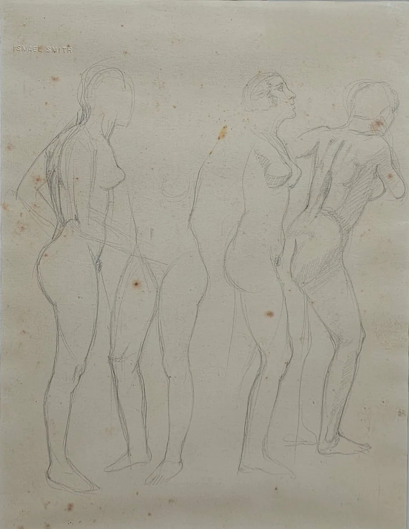ISMAEL SMITH. ATRIBUIDO. ACADEMIA. DIBUJO SOBRE PAPE. — Drawings — Barcelona Auctions