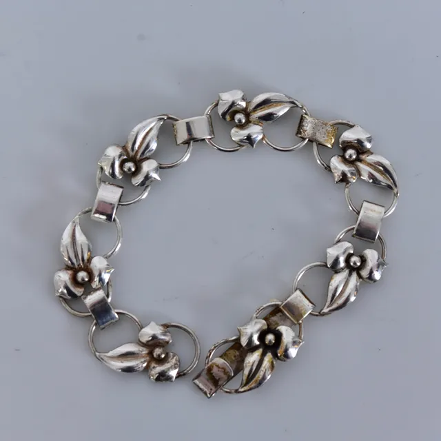 ARMBAND, silver, Gustav Dahlgren & Co Malmö 1946.