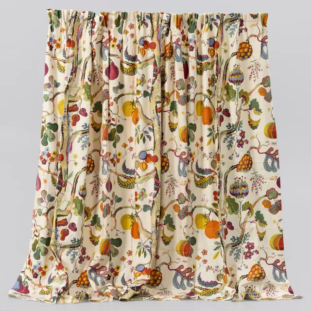 Josef Frank, gardin, "Vegetable Tree", Firma Svenskt Tenn.