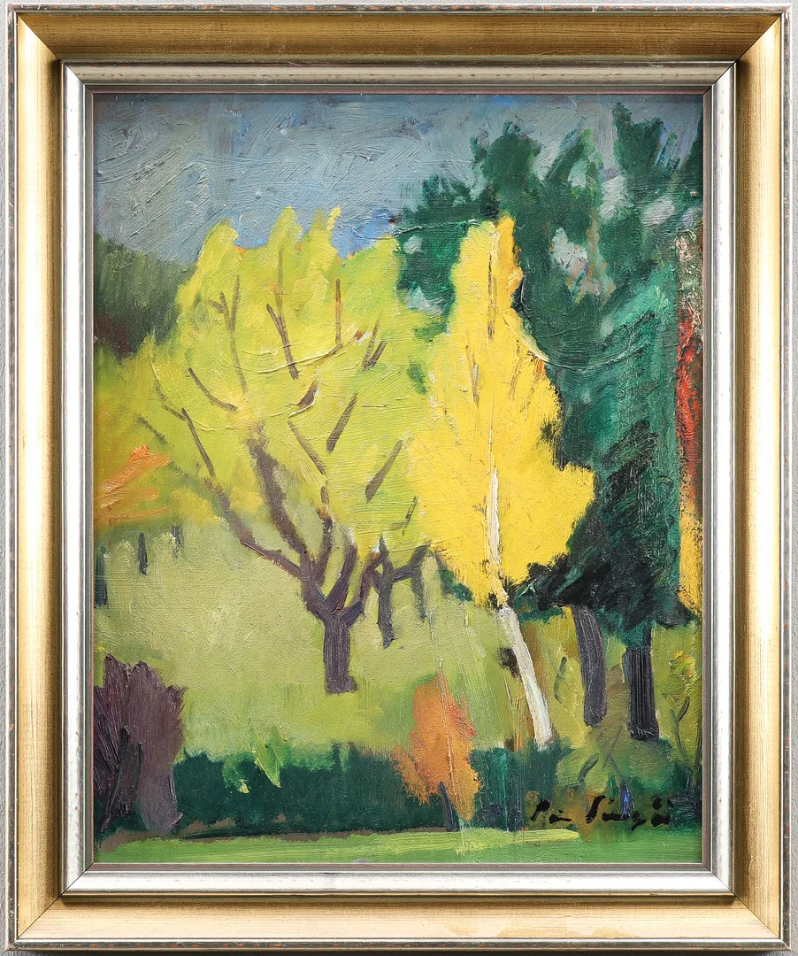 PÄR SIEGÅRD. Olja på pannå, signerad. — Paintings — Karlstad Hammarö Auktionsverk