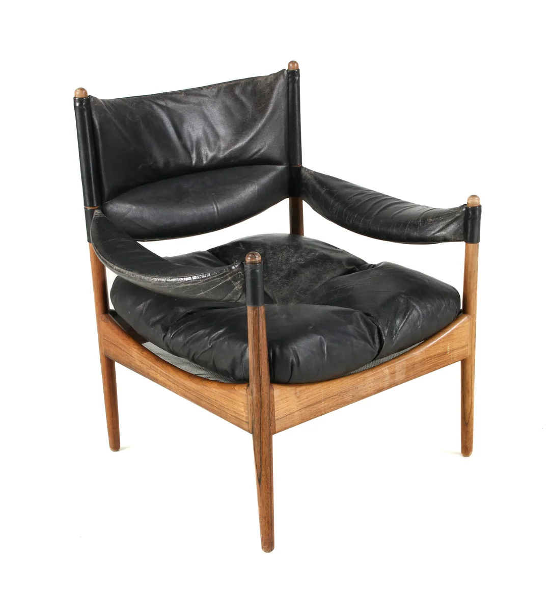 Kristian S. Vedel for Søren Willadsen. Armchair, rosewood, model 'Modus' — Furniture/Lounge chairs — Lauritz