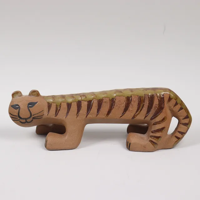 LISA LARSON. "Tiger", figurin i stengods ur serien "Afrika", Gustavsberg.