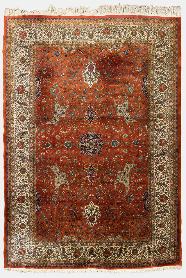 Matta, Täbriz, old, ca 440 x 280 cm.