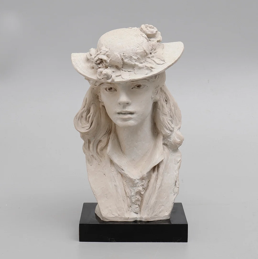 AUGUSTE RODIN. EFTER. "JEUNE FILLE AU CHAPEAU FLEURI" (ROSE BEURET)". — Sculptures & Bronzes — Crafoord Auktioner Lund