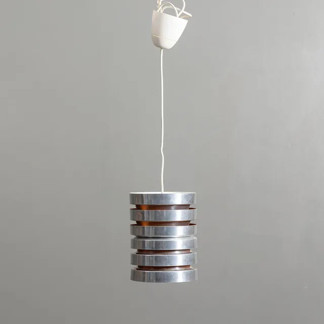 CARL THORE. taklampa, metall, 1960/70-tal.