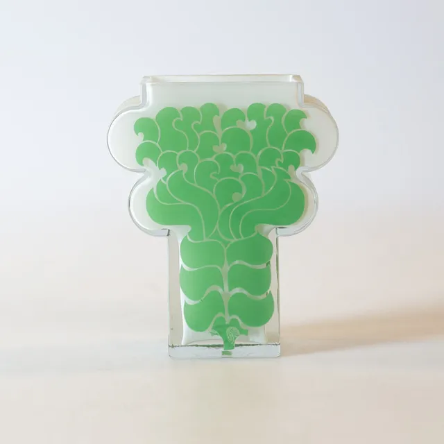 PO STRÖM. Vas, glas, Alsterfors, 1970-/80-tal.
