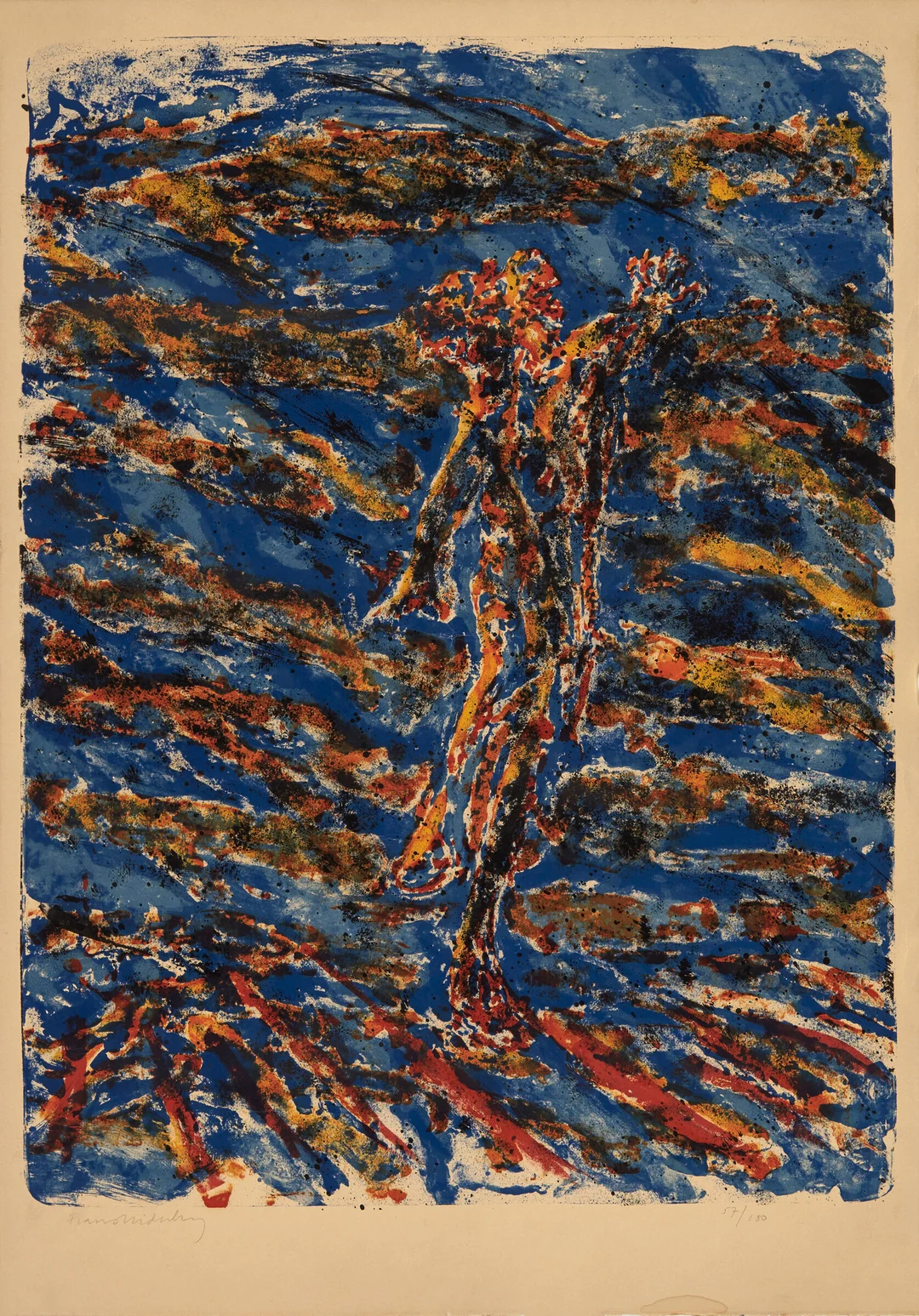 Widerberg, Frans — "Flyktende mann" 1973 — Kunst/Grafikk — Blomqvist
