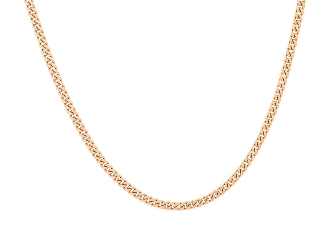 HALSKEDJA, 18K guld, pansarlänk, Balestra, längd 61 cm, vikt 29,4 g. — Smycken/Halskedja — Kaplans