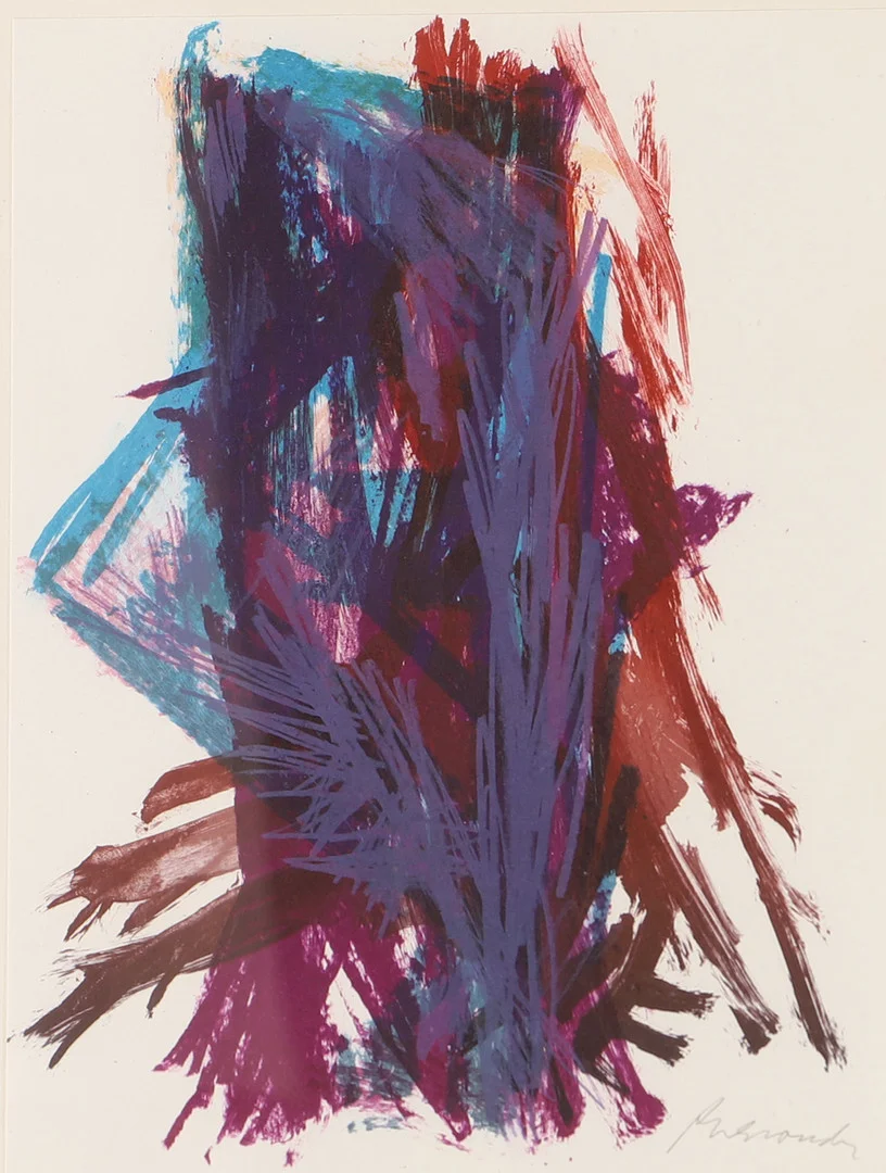 PETER BRANDES. Komposition, blandteknik, otydligt signerad. — Paintings — Helsingborgs Auktionskammare