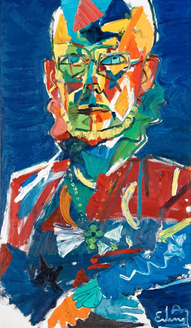 Erling Johansson, Porträtt av Ian Hellström.