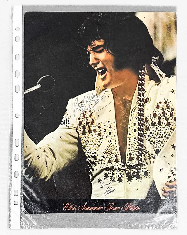 ELVIS PRESLEY. Autograf.
