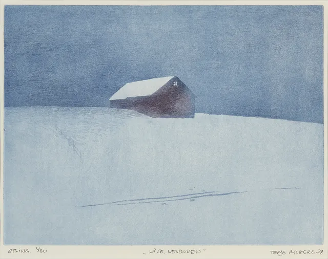 Risberg, Terje — "Låve, Nesodden" 1978