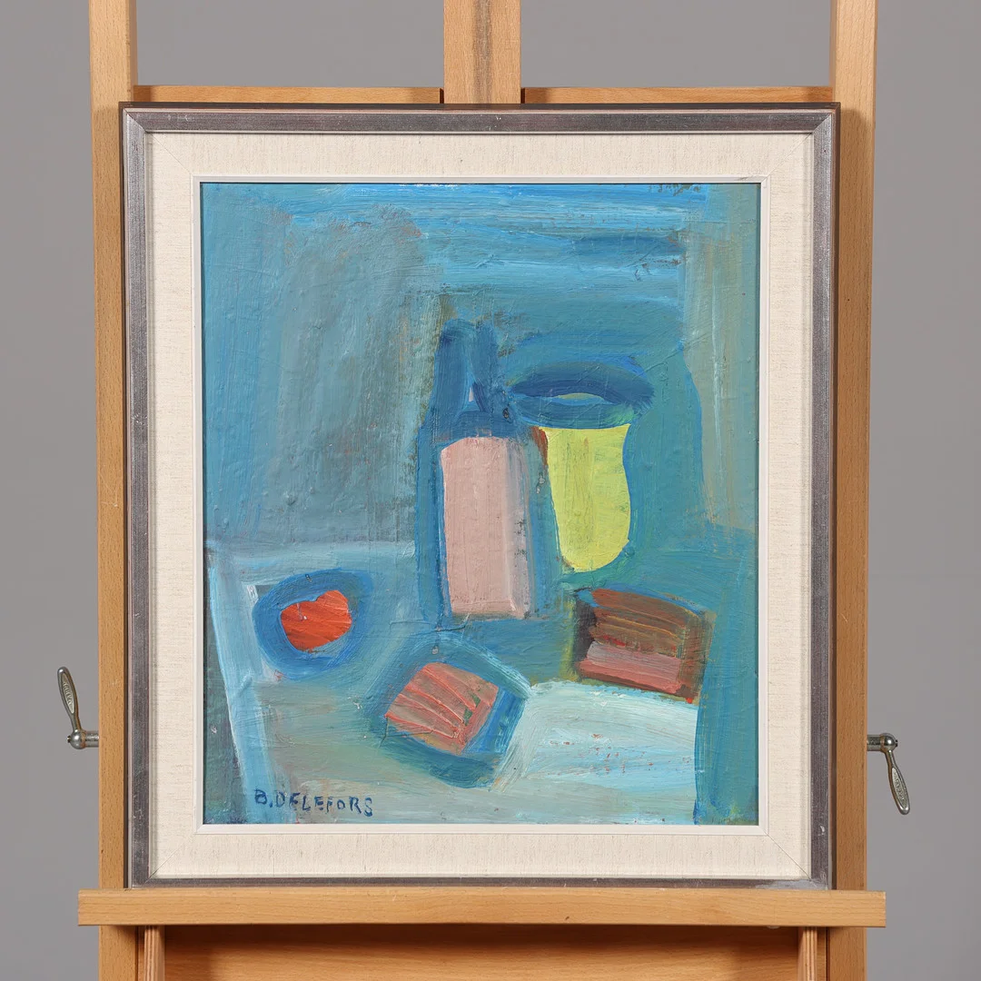 BENGT DELEFORS. OLJA PÅ DUK, stilleben, signerad. — Paintings — Borås Auktionshall