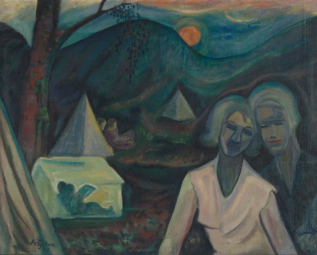 Tysken, Kristian — "Natt i teltleiren" 1937