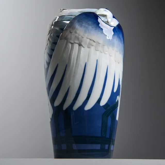 NILS EMIL LUNDSTRÖM. Golvvas, Art Nouveau, Rörstrand, 1900-01.