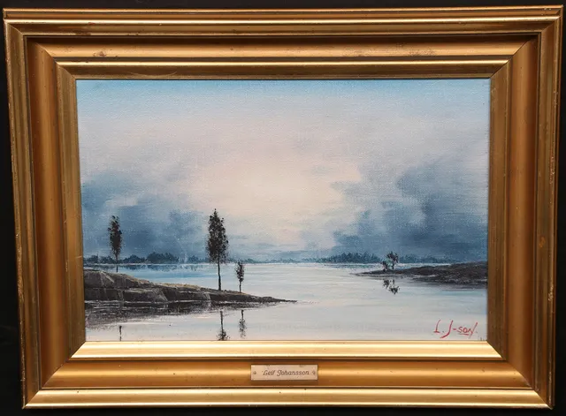 LEIF JOHANSSON. Olja på duk, signerad.