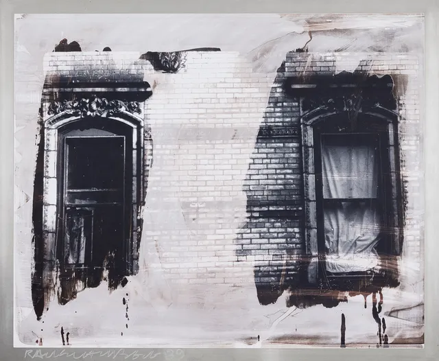 ROBERT RAUSCHENBERG. “From the Bleacher Series: Two Windows II”.